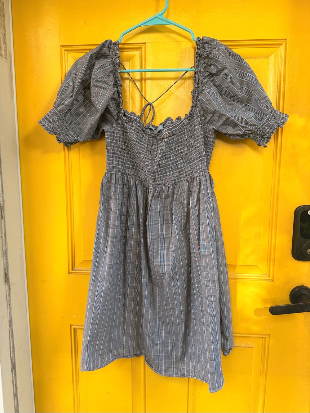 Hill House Plaid Smocked Dress size L